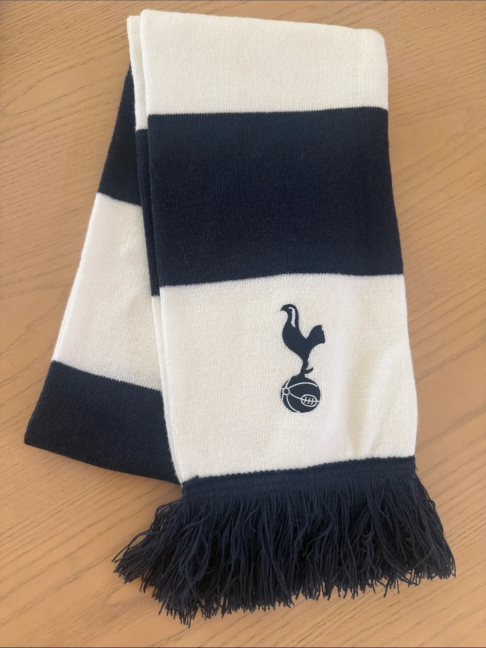 Tottenham Hotspur Navy & White Striped Supporter Scarf
